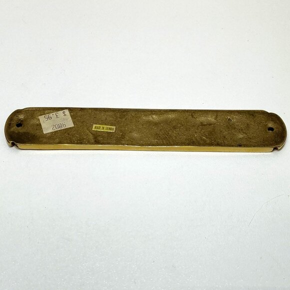 Gentlemen Solid Brass Door Sign Classic Decor 6 Inch Circa 1980s Genuine Vintage - Picture 3 of 4